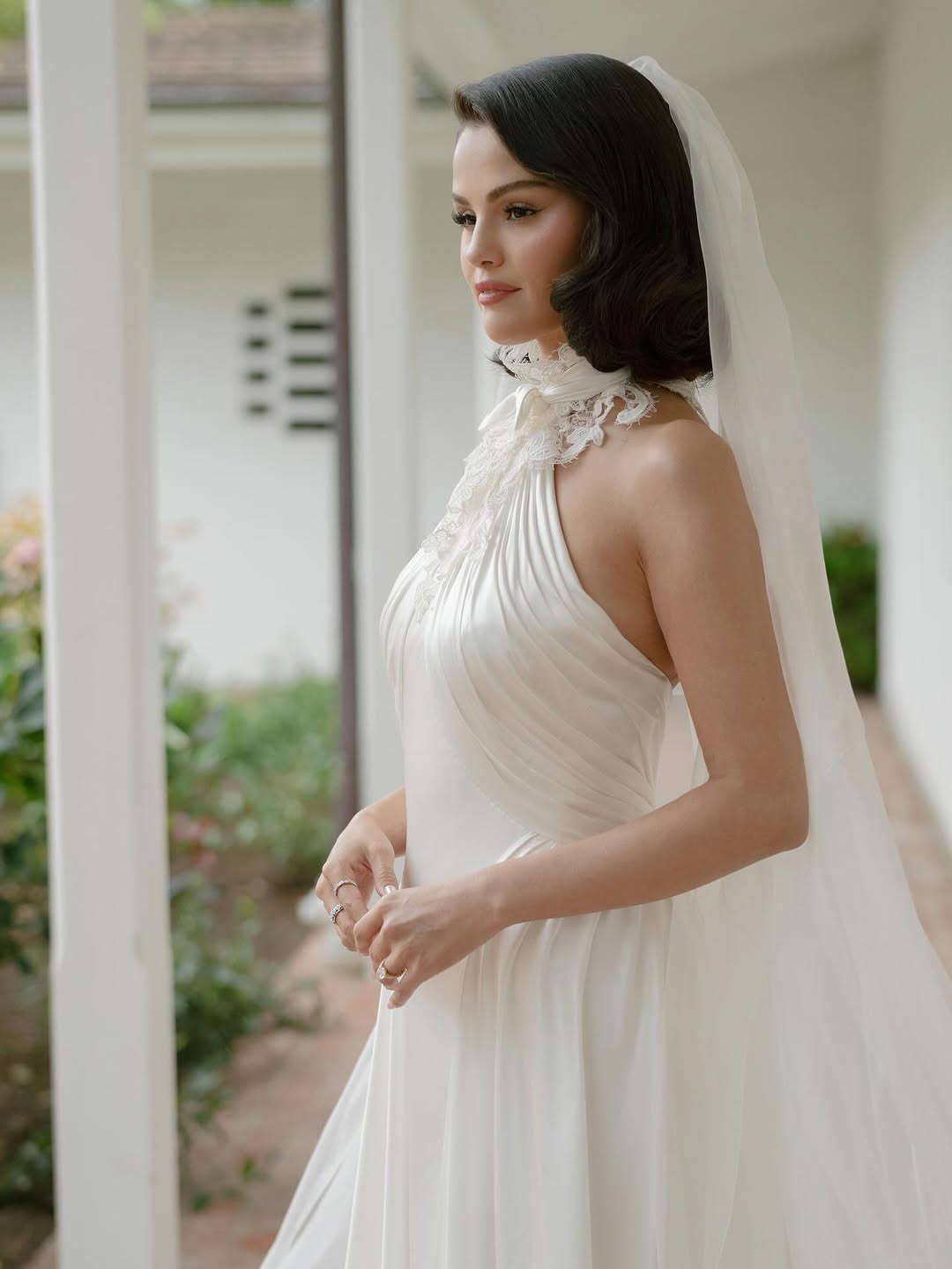 selena gomez white dress Selena Gomez Joins A Long List Of Iconic Ralph Lauren Brides