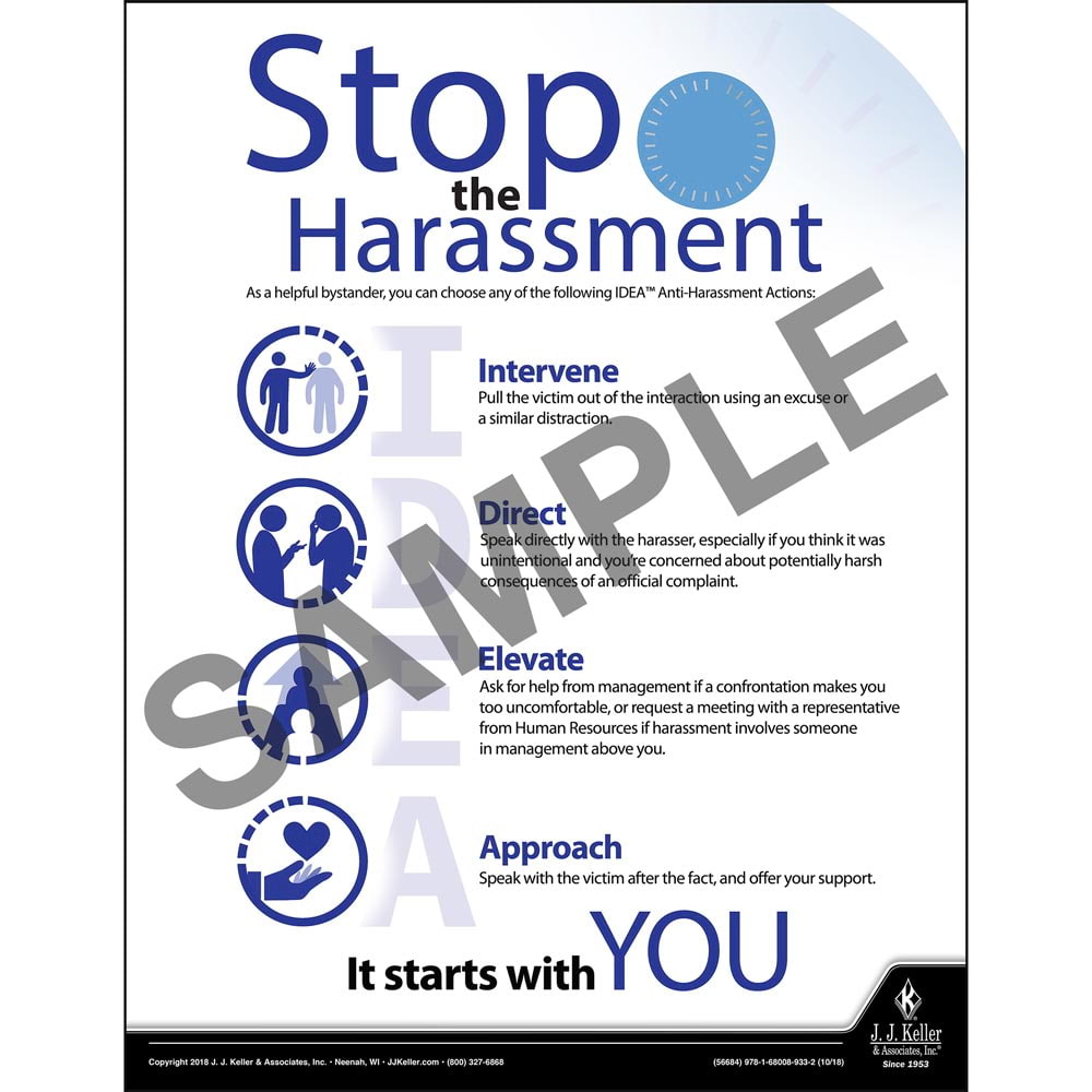 Sexual Harassment Prevention - Awareness Poster, English