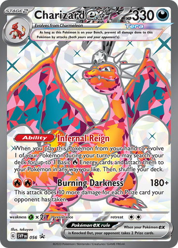 Charizard ex - Scarlet & Violet Black Star Promos #56 Price & Value ($15.53)