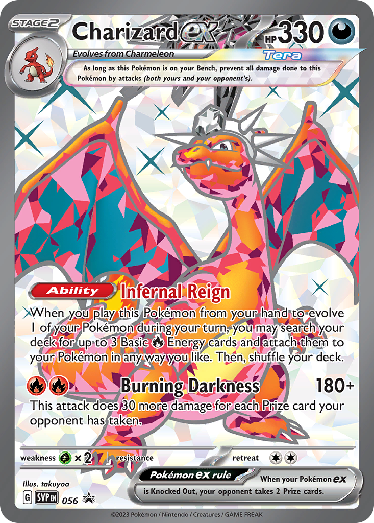 Charizard ex - Scarlet & Violet Black Star Promos #56 Price & Value ($15.53)