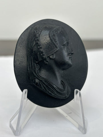 Wedgwood Black Basalt Portrait Medallion No.22 Mary I Kings of England c.18000