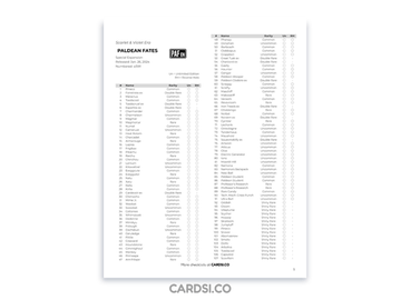 Pokémon JOURNEY TOGETHER Printable Checklist