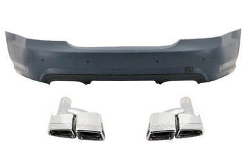 Heckstoßstange für Mercedes W221 S 2005-2010 S65 Look Auspuff Schalldämpfer Tipps CarPartsTuning