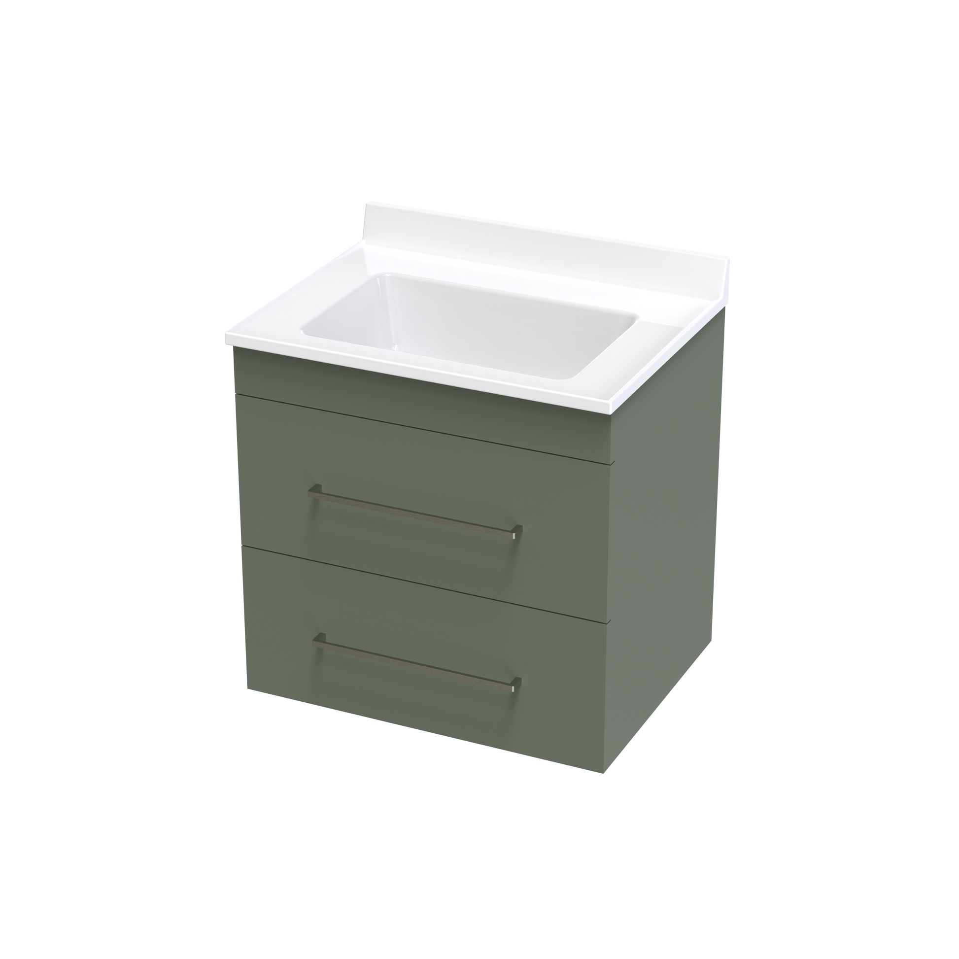 Cashmere Statesman 600 Double Drawer Wall Vanity
