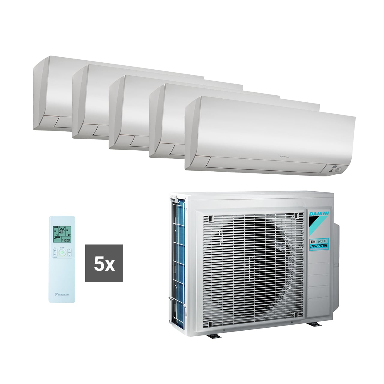 Daikin Multisplit Set R32 5MXM90A - Perfera 2x 4,2 kW + 3x 2,0 kW