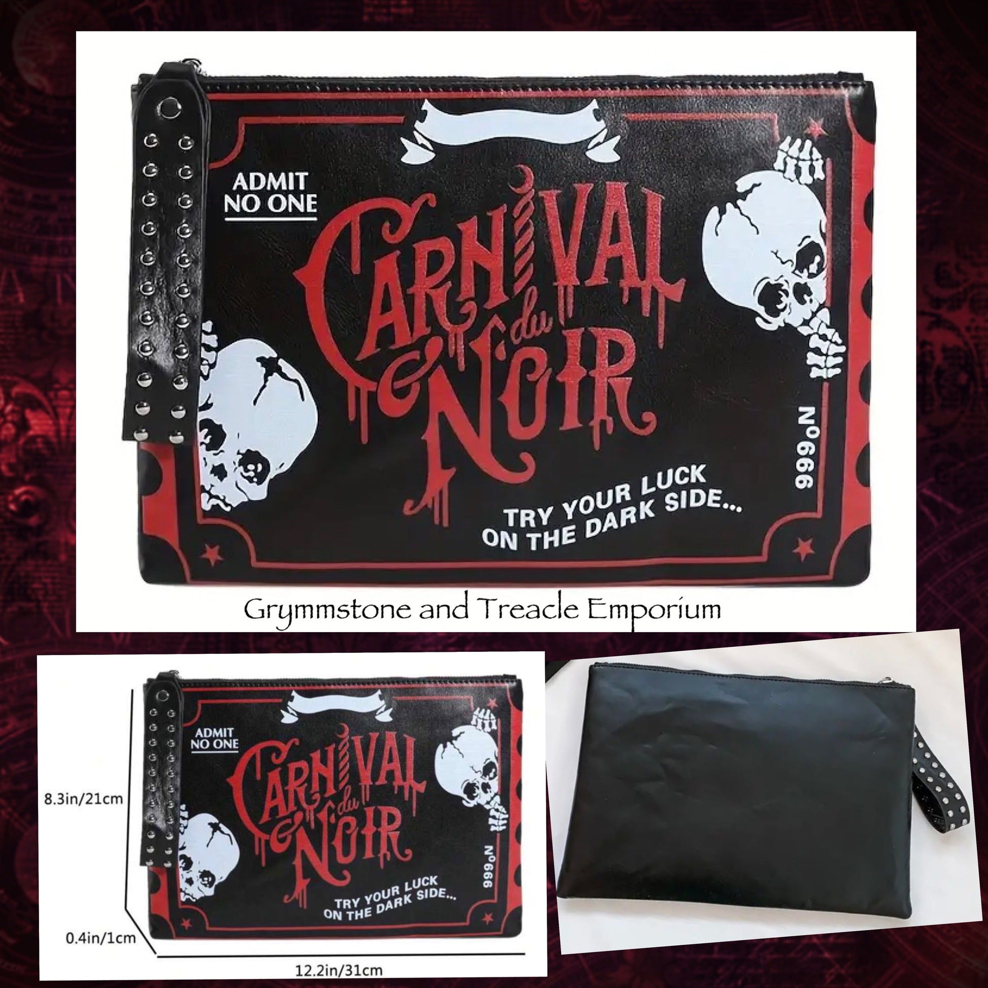 Carnival Noir “Envelope” Tote
