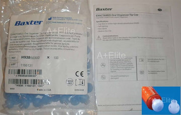 Exactamed Dispenser Tip Cap, Blue, Self-righting, Non-Sterile, 100/cs (Rx) (Continental US Only) (Product Access Restricted. Check with your sales rep to verify eligibility)