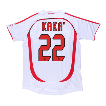 Męska koszulka wyjazdowa Retro KAKA' #22 2006/07 AC Milan - UCL - Topowe Koszulki Pilkarskie Sklep Internetowy