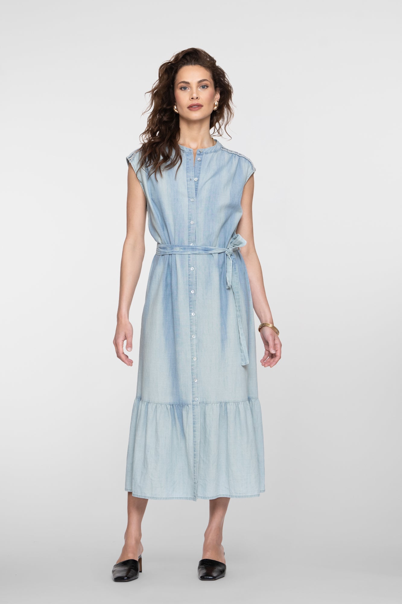 Geisha maxi jurk met stroken