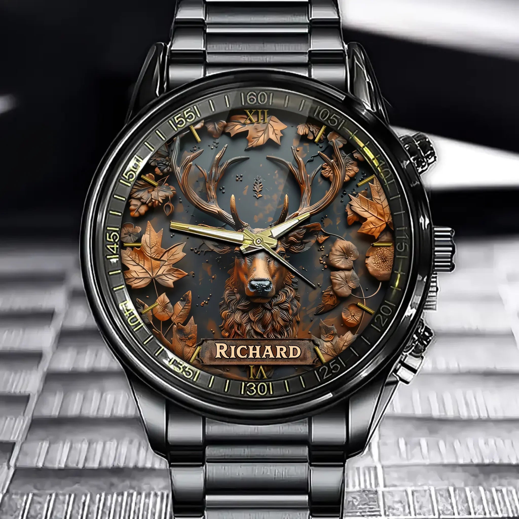 Deer Hunter’s Legacy Watch – Personalized Hunting Life Watch