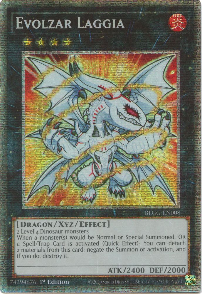 BLGG-EN008 * Evolzar Laggia * Starlight Rare * Battles of Legend: Glorious Gallery