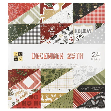 DCWV 6x6 December 25th Gold Foil (24 Sheets)