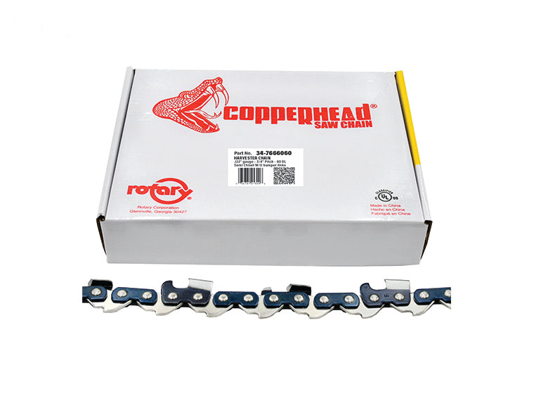 ROTARY # 7666060 HARVESTER SAW CHAIN LOOP 60DL 3/4"