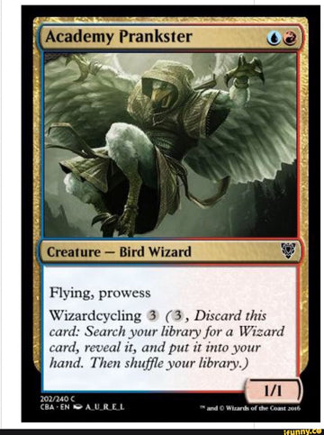 Wizardcycling 3 (3, Discard this card: Search your library for a Wizard card, reveal it, and put it into your hand. Then shuffle your library.)