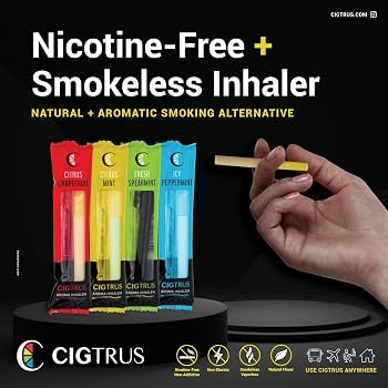 does nicotine free vape help quit Amazon.com: Cigtrus Quit Smoking Aid –  Natural Smokeless Inhaler – Non-