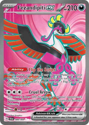 Fezandipiti EX #084 - Shrouded Fable Card List - Pokemon TCG