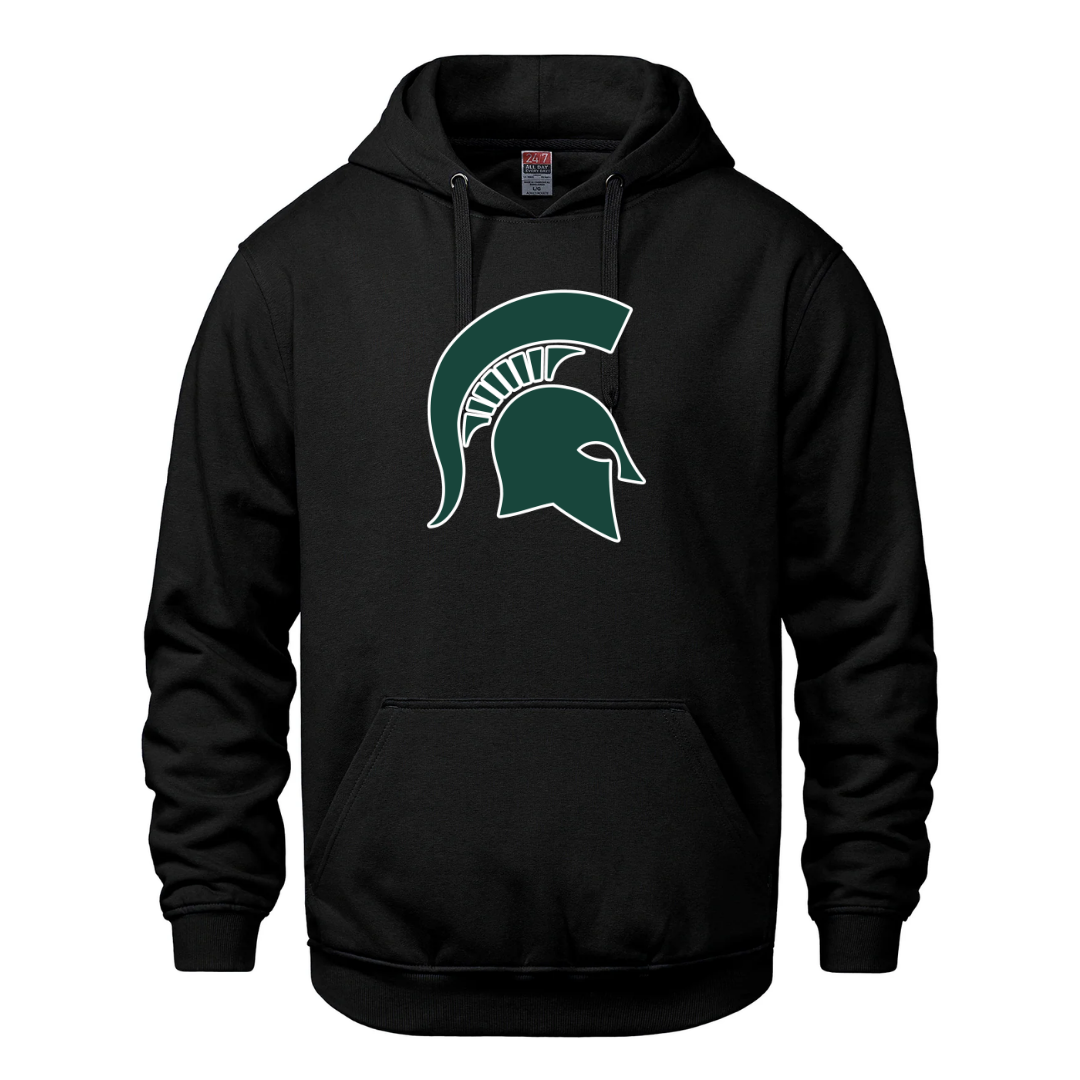 Cotton Flece Hoodie - Spartan Head