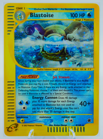 RARE BLASTOISE EXPEDITION SET HOLOGRAPHIC E-READER POKEMON CARD!!! #7898
