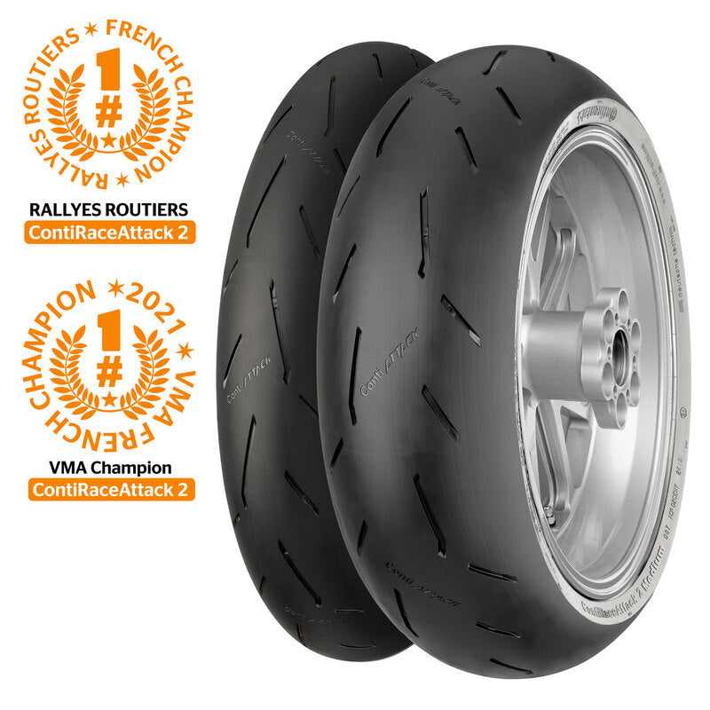 Continental Tire Contirace Attack 2 mit 180/60 Zr 17 m/c 75W TL
