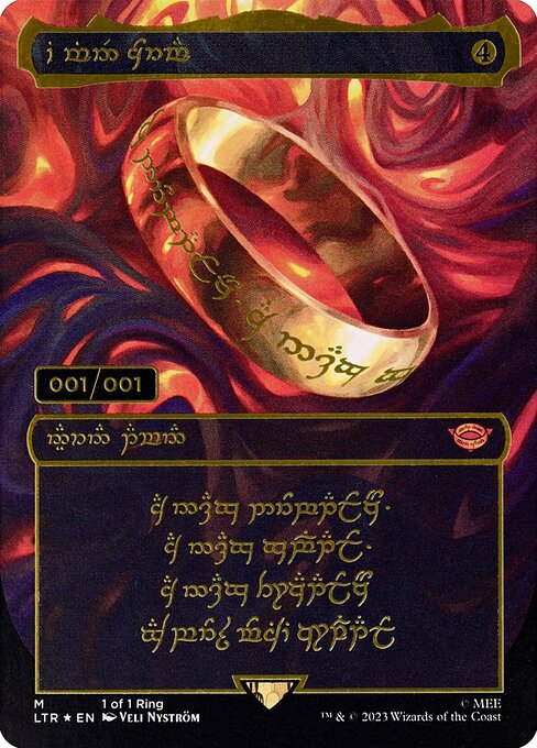 The One Ring · The Lord of the Rings: Tales of Middle-earth (LTR) #0 · Scryfall Magic: The Gathering Search