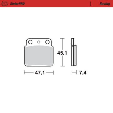 Brake Pad for Suzuki LT-Z 400 Quad Sport (1987–2014) - Moto-Master 095211