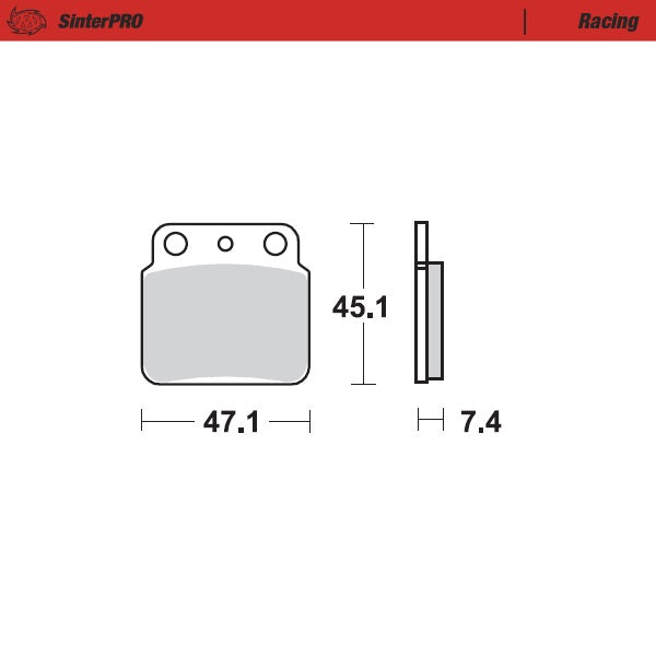 Brake Pad for Suzuki LT-Z 400 Quad Sport (1987–2014) - Moto-Master 095211
