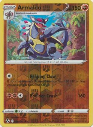 Armaldo - 096/195 - Reverse Holo - Unlimited - Rare - Silver Tempest Pokémon Card Value & Price History