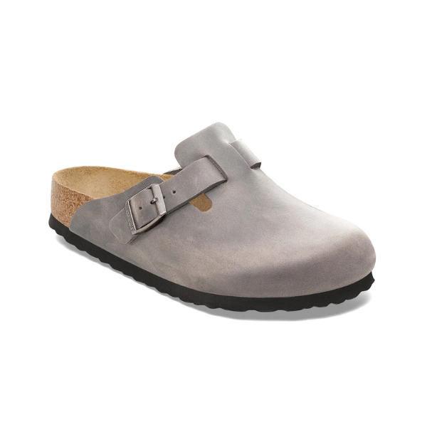 Birkenstock Boston Oiled Leather - Iron SFB - Barefoot Blvd