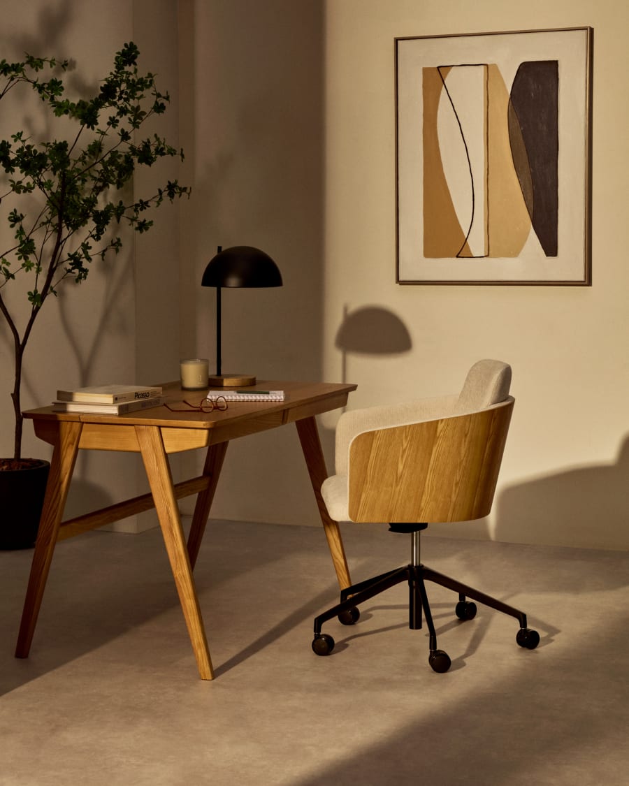 Scrivania Julia 120 x 65 cm in frassino naturale