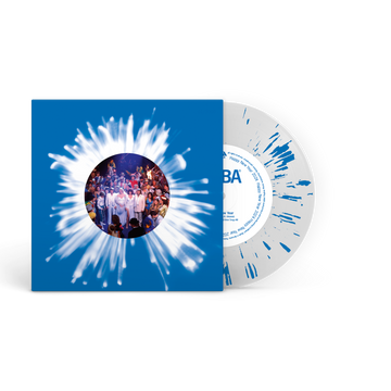 ABBA Happy New Year Limited Transparent With Blue Splatter 7" 335309