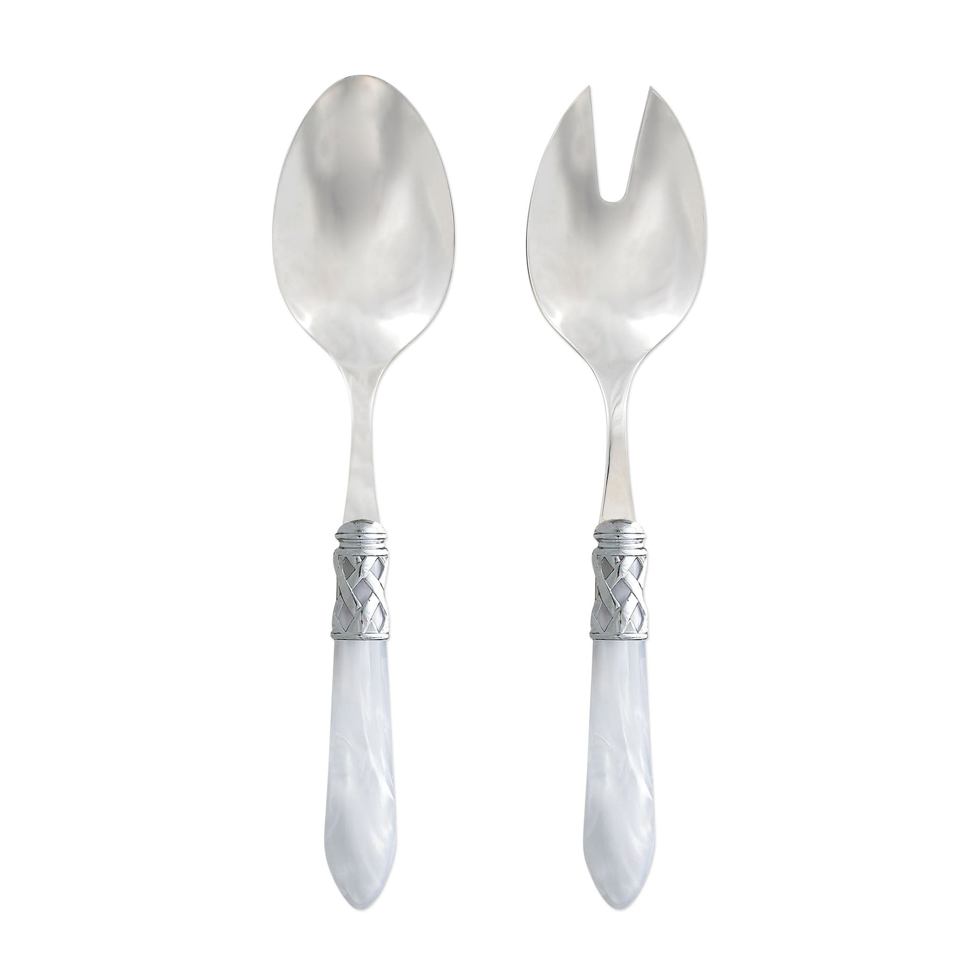 Aladdin Salad Server Set Brilliant - White