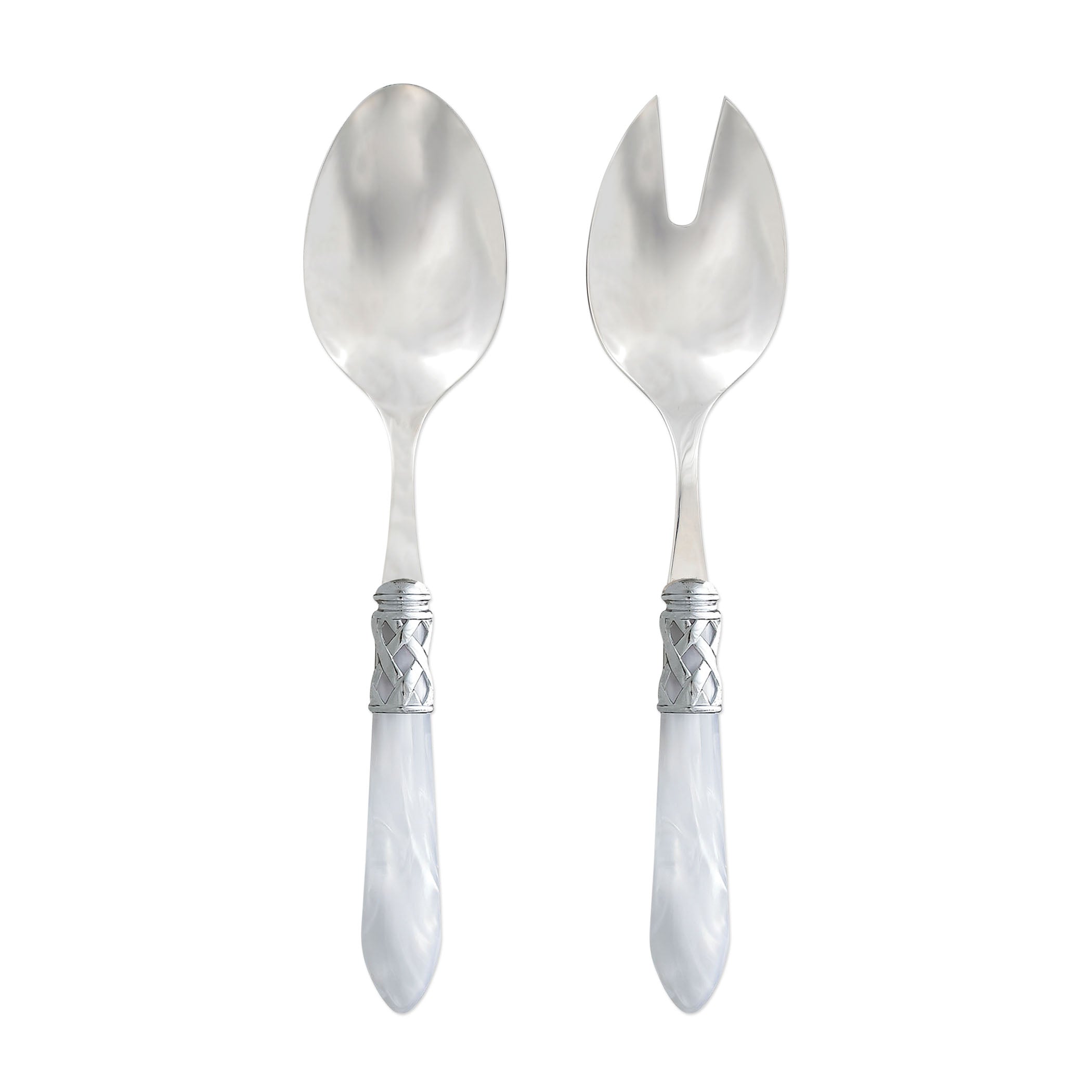 Aladdin Salad Server Set Brilliant - White