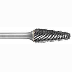 ATA SGSPRO 25178 Tool # SL-1M, 6.0 mm Cutter DIA x 18.0 mm Length of Cut x 6.0 mm Shank DIA x 50.0 mm Overall Length, Brazed Carbide Double Cut Ball Nosed Cone Shaped Double Cut Bur