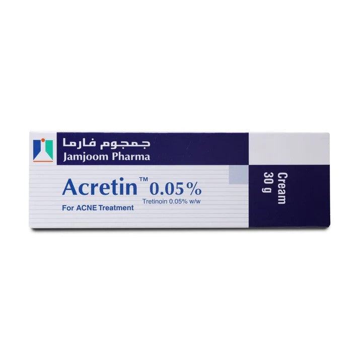 ACRETIN 0,05 % CRÈME  TRAITEMENT DE L’ACNÉ À LA TRÉTINOÏNE  30G