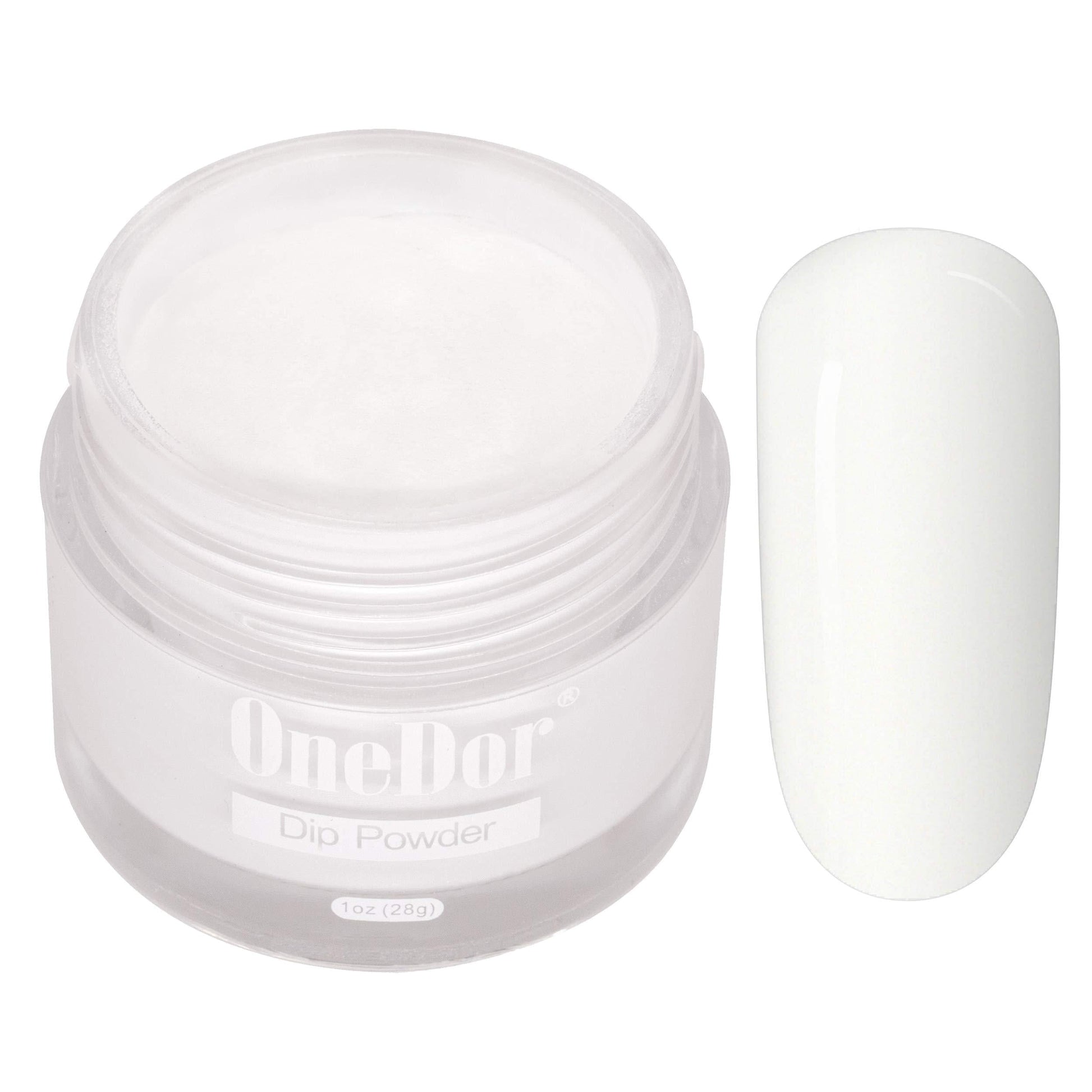 OneDor Nail Dip Dipping Powder – Acrylic Color Pigment Powders Pro Collection System, 1 Oz. (13 - White) 13 - White - BeesActive Australia