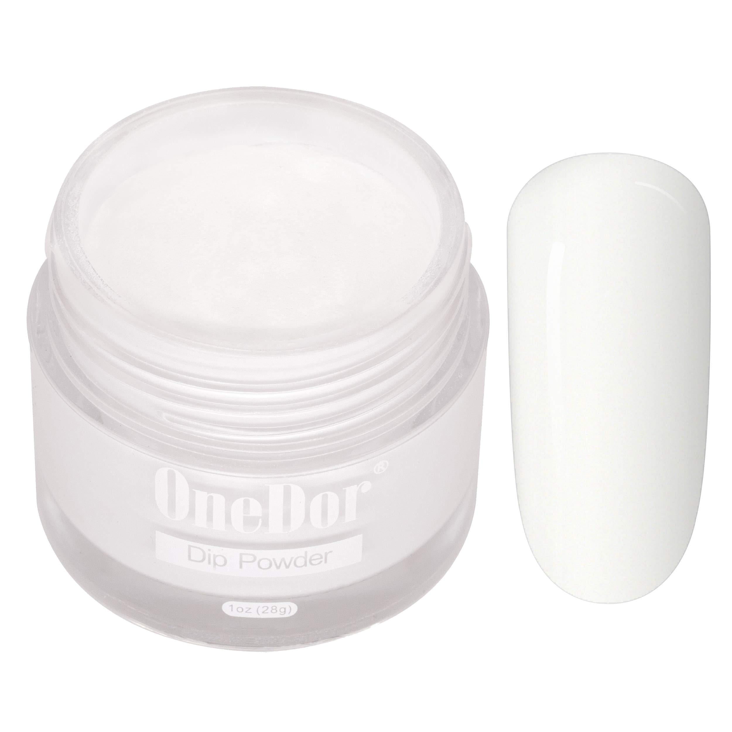 OneDor Nail Dip Dipping Powder – Acrylic Color Pigment Powders Pro Collection System, 1 Oz. (13 - White) 13 - White - BeesActive Australia