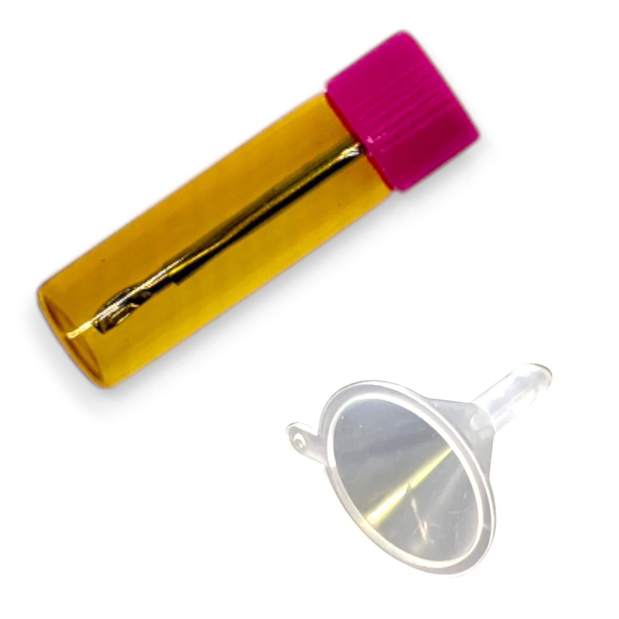 Baller-Fläschchen mit Teleskoplöffel & Mini-Trichter – Braun / Pink -  from DieBallerei