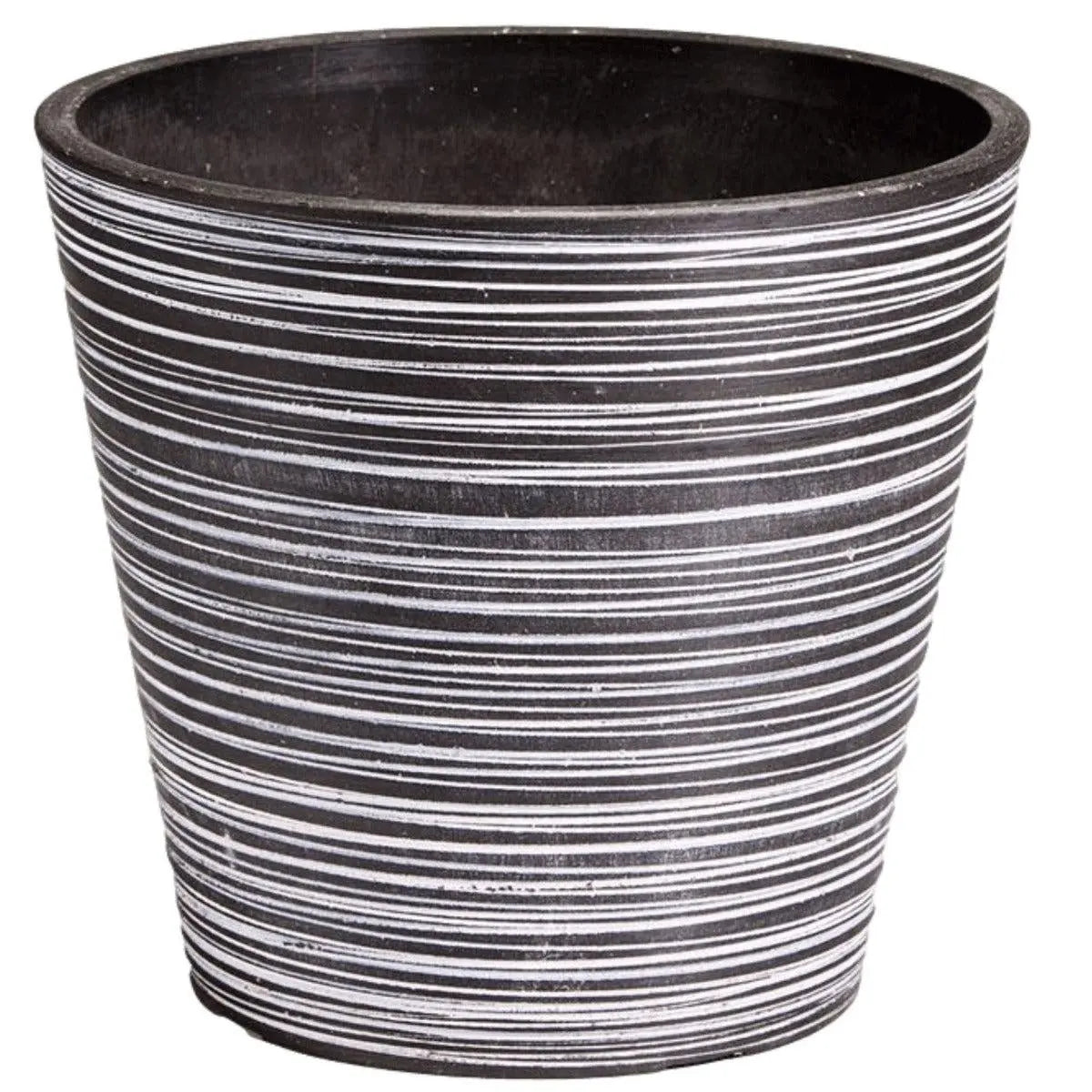 Black and White Engraved Pot 14cm Deals499
