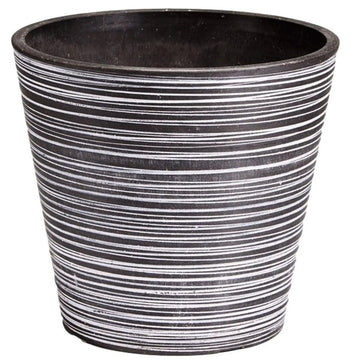 Black and White Engraved Pot 14cm Deals499