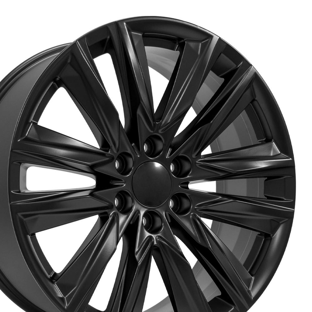 Set(4) 22x9 CA91 Satin Black - 6x139.7 +28ET