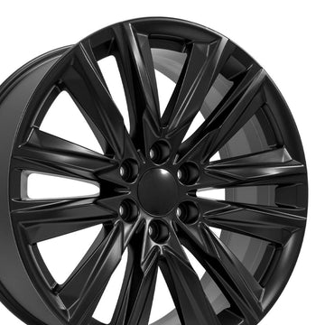 Set(4) 22x9 CA91 Satin Black - 6x139.7 +28ET