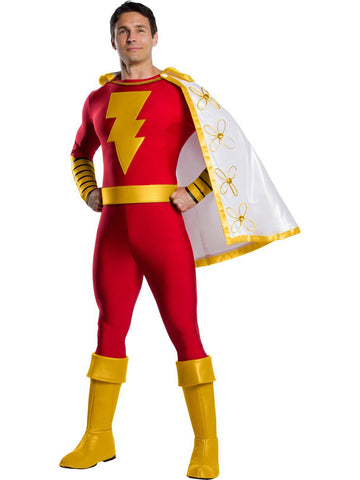 Men's Classic DC Comics Shazam Costume - Deluxe - costumes.com