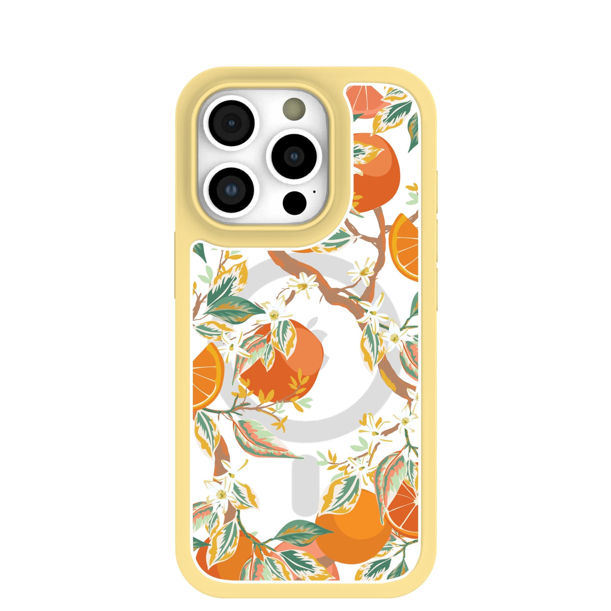 Clear Citrus Blooms iPhone 16 Pro Case With Sunbeam Ridge (MagSafe included)