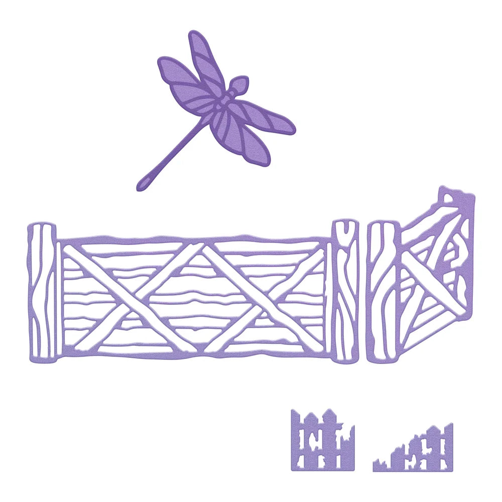 Lavender Love Weathered Fences Die Set (8 pce)