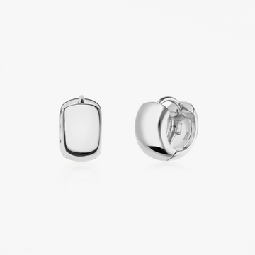 Srebrne kolczyki Bold Mini Hoops - Indira