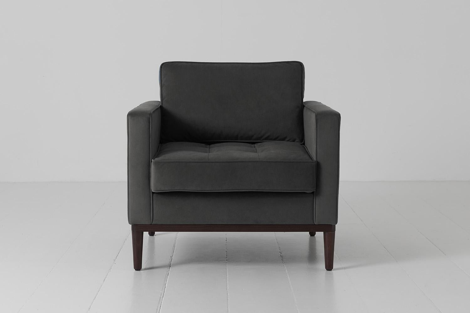 Model 02 Armchair, Charcoal
