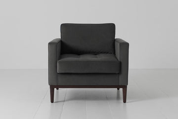 Model 02 Armchair, Charcoal