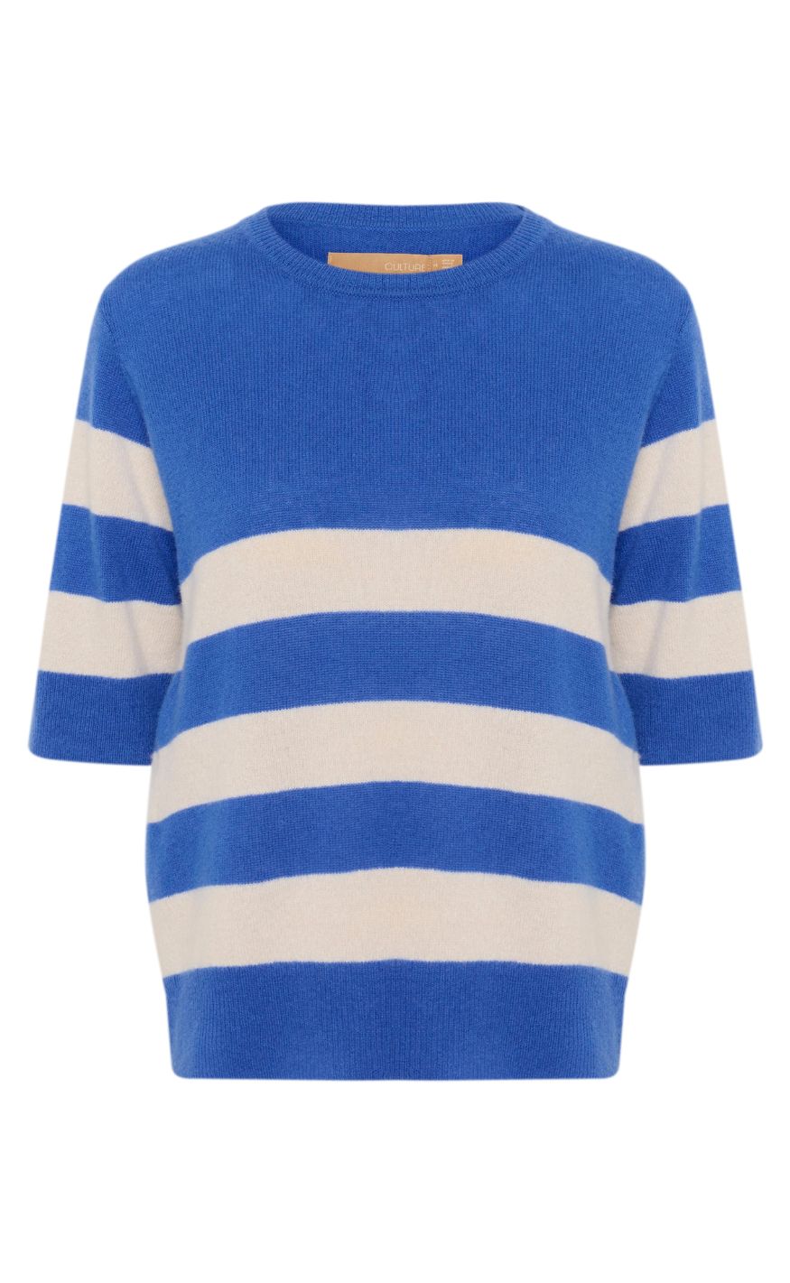 Culture Pullover - Callie Arrow Stripe - Victoria Blue/Whitecap Stripe