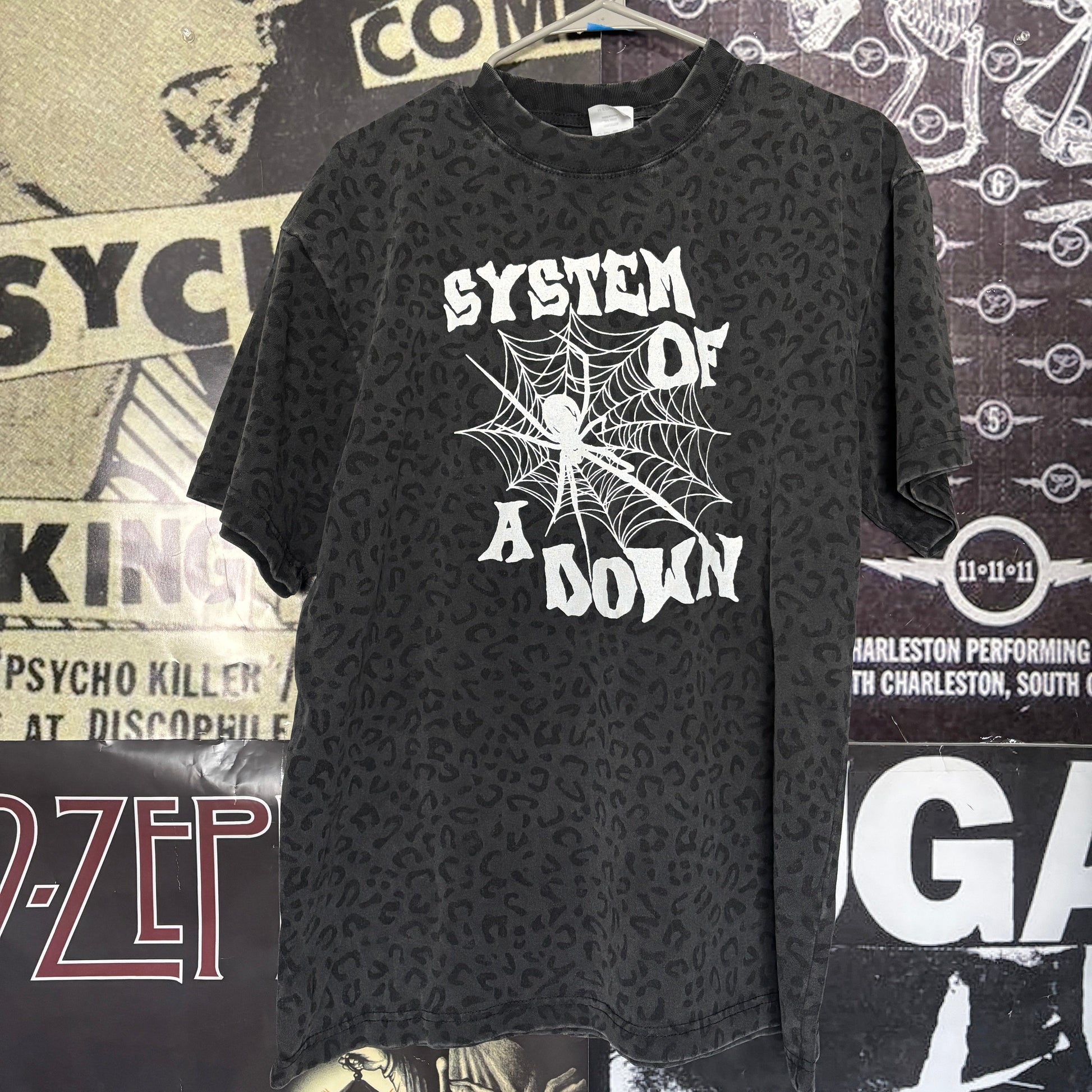System of a Down grey cheetah t-shirt