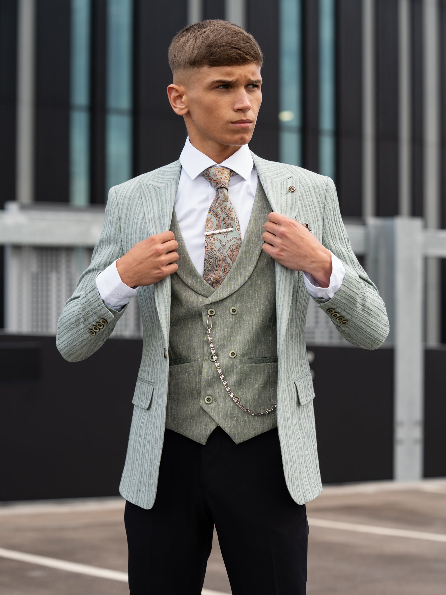 Riverside - Cool Mint 3 Piece Suit